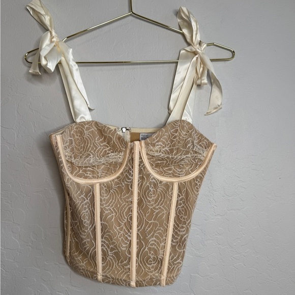 WEST OF MELROSE Womens Lace Corset Top - Picture 4 of 8